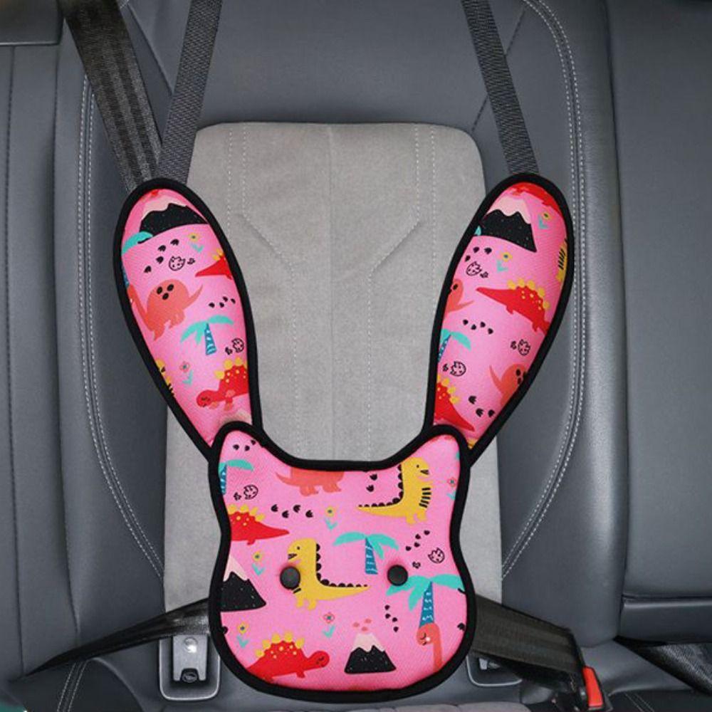 Cute Seat belt guide position fixator Safety Cartoon Printed Belly Pads Automobile