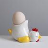 Керамические Держатели для Яиц Милые и Прочные Дизайн Курицы или Утки Лоток для Яиц Идеально Подходит для Семейных Завтраков или Встреч с Друзьями
