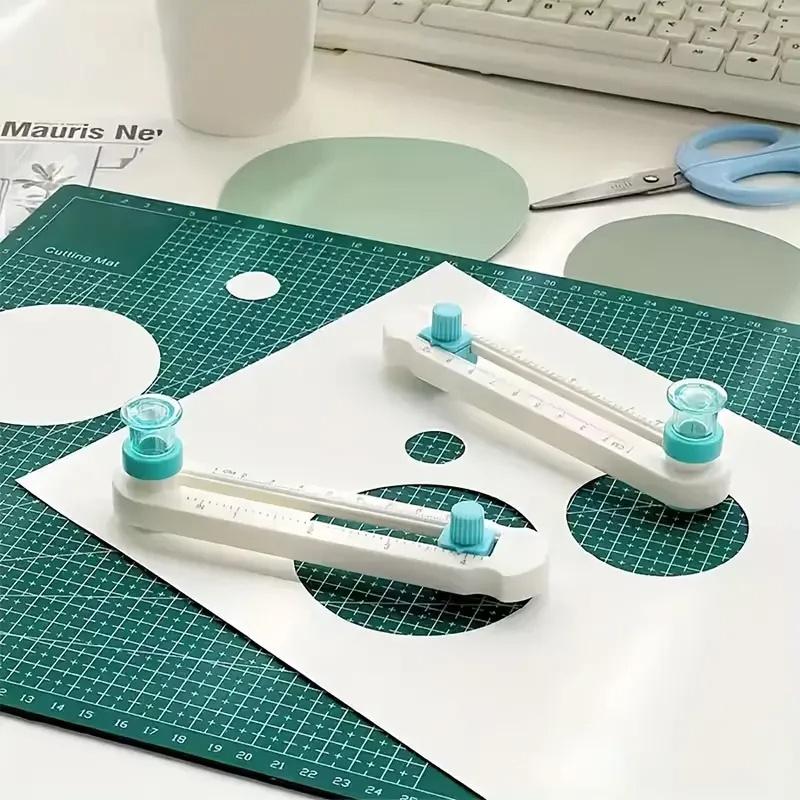 Многофункциональная ручная циркулярная пила с вращением на 360° DIY-резак с регулируемой синей ручкой Для офисных и школьных принадлежностей