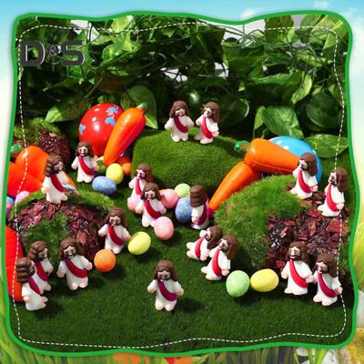 Мини-фигурка Иисуса, ПВХ, фигурка Спасителя Иисуса, модель, статуя, скульптура, украшение для рабочего стола, пасхальный орнамент, рождественский фестиваль, подарок