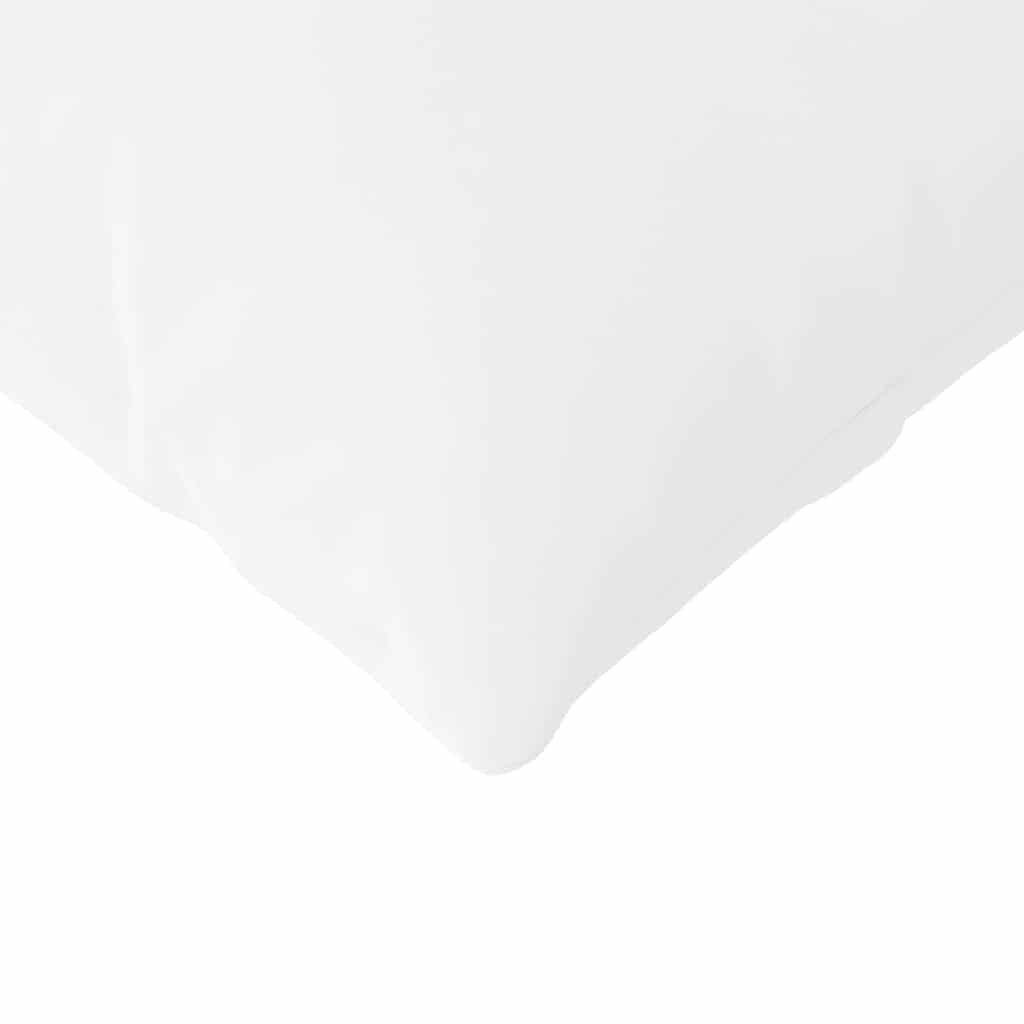 Sofa Cushions 2 pcs White 200 x 40 cm Fabric