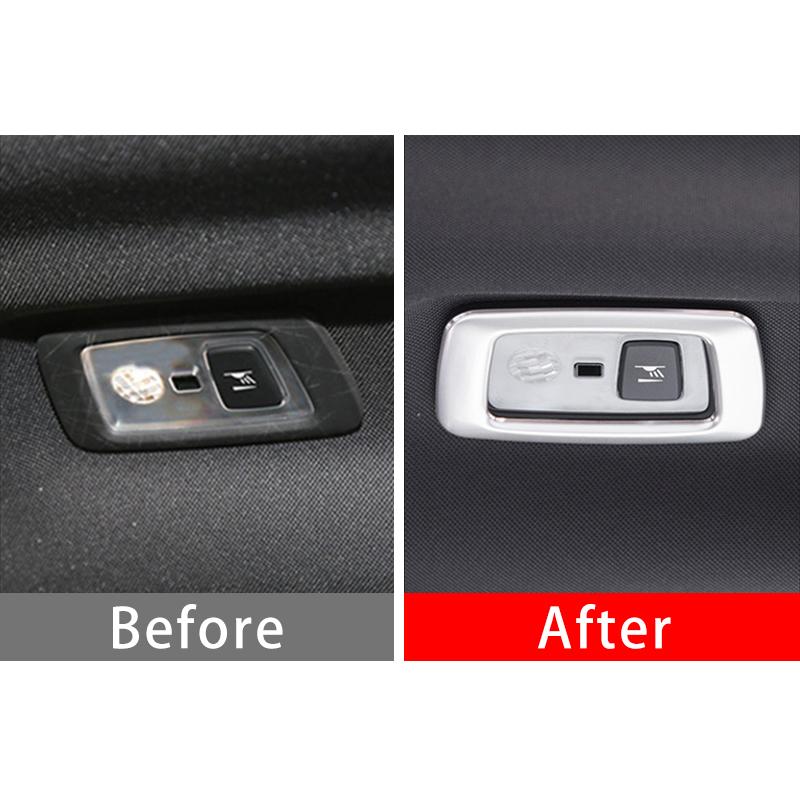 Для Volvo XC60 2018 2019 2020 2021 2022 2023 2025 Нержавеющая сталь автомобиля задний фонарь для чтения крыша лампа декоративная отделка рамка крышка наклейка