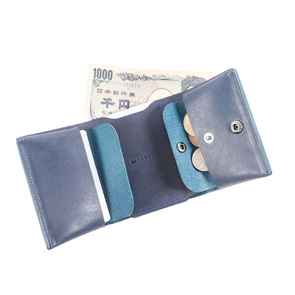 FABRIK Компактный и Оригинальный Темный Подарочный Кошелек Три-сложения, Ткань, Безопасный, Кожа, Мужской, Зеленый,