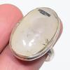 Black Rutile Gemstone 925 Sterling Silver Jewelry Ring Size 8.5