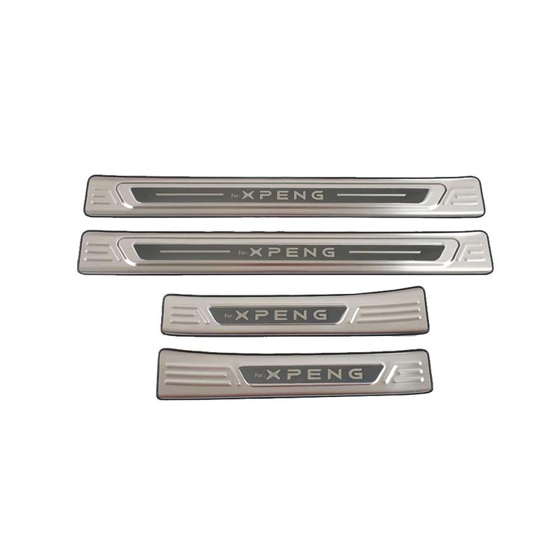 Для Xpeng P7 2025 Автомобильные накладки на пороги Защитные накладки Аксессуары Нержавеющая сталь Защита от царапин Декоративные наклейки 4 шт.