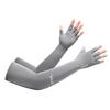 Women Long UV Protection Gloves, Ice Silk Arm Sleeve Half-Finger Touchscreen Summer Driving Gloves