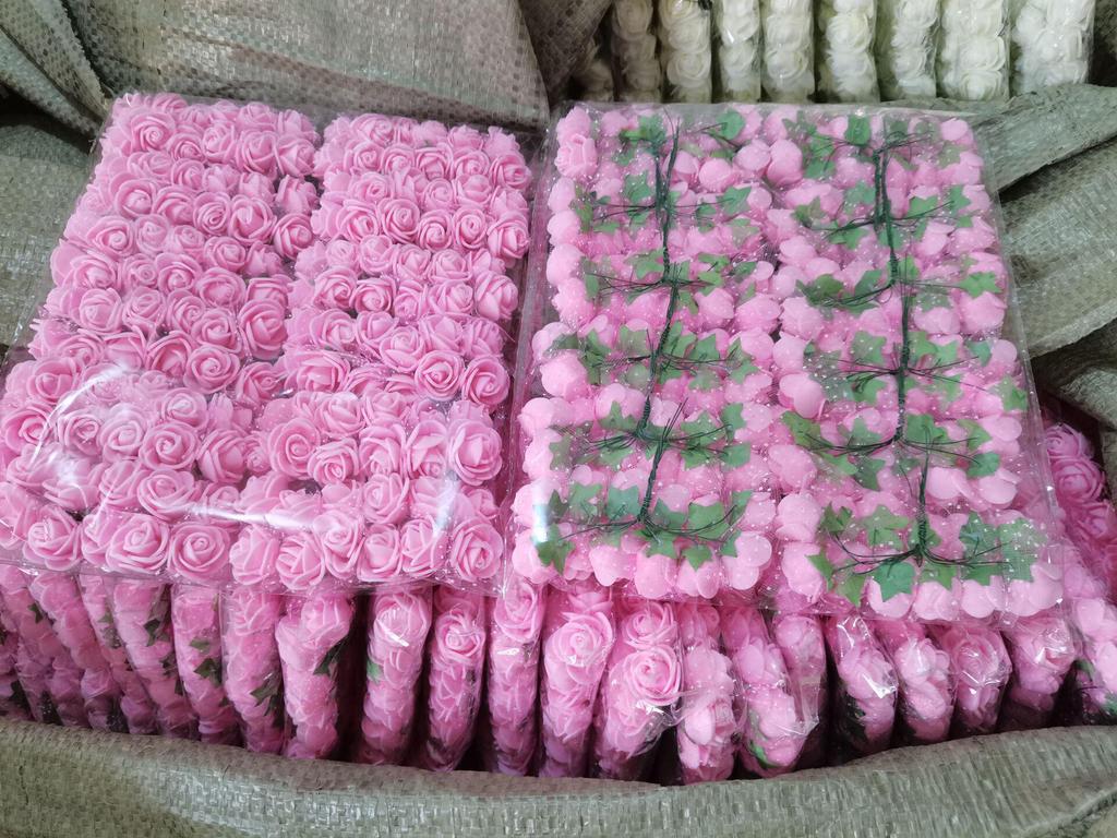 2,5-дюймовая марлевая кружевная роза, пена и сухоцветы для свадебной подарочной коробки, плетеного венка и аксессуаров.