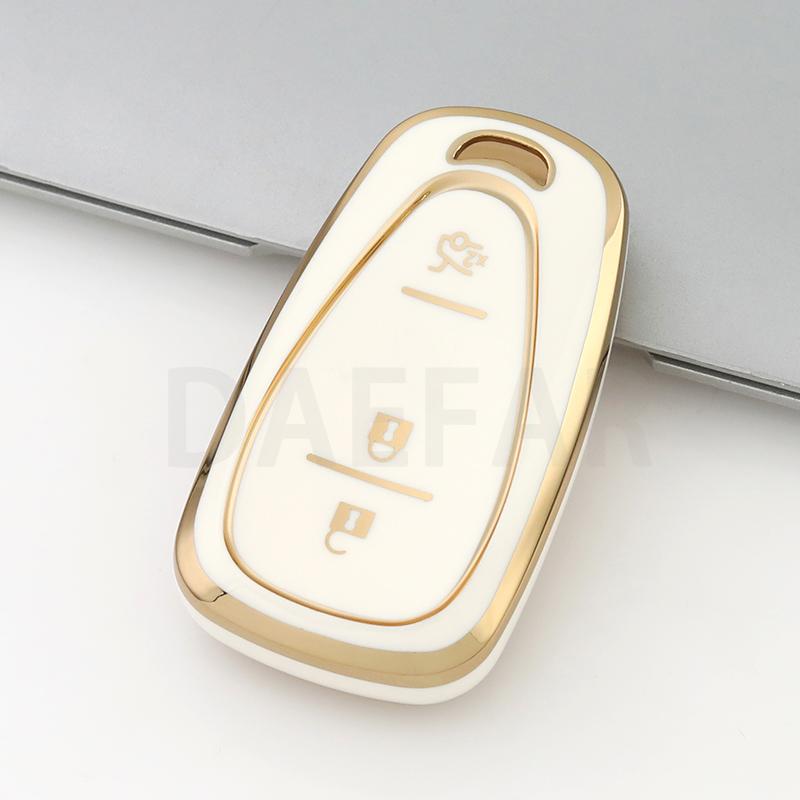 AABHK1 3 Buttons TPU Car Remote Key Case Cover for Chevrolet Onix Turbo Cruze Orlando Trax Tracker Trailblazer Equinox Malibu Bolt