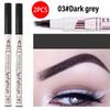 4 Split Tip Wild Eyebrow Pencil Nature 3D Tattoo Brow Contour Pen Lasting Waterproof 4 Colors Liquid Eye Brow Outline Makeup