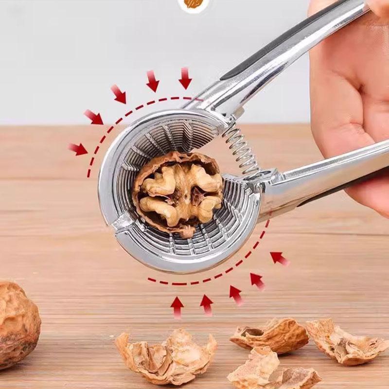 Многофункциональная нержавеющая сталь Орехокол Открывалка и Овощечистка Кухонный орехокол Инструмент для колки скорлупы Зажим Плоскогубцы Крекер
