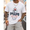 Европейские размеры Surf Palm Tee Мужская футболка Белая с принтом Забавная Новые весенне-осенние стили Модные футболки с принтами Модные
