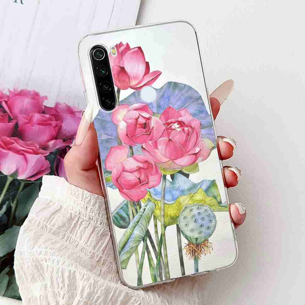 Чехол для Xiaomi Redmi Note 8 Винтажный Дракон Роскошный Цветок Мягкий Силикон ТПУ Чехол Для Redmi Note8 Note 8T Чехлы для Телефона Ударопрочный
