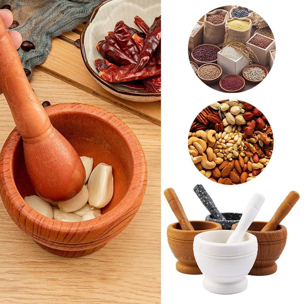 Hand Movement Grinding Bowl Garlic Mashed Garlic Stone Mortar Manual Grinder Household
