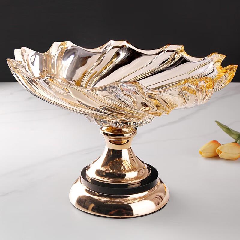 Flavinz European Crystal Glass Fruit Bowl