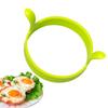 Krujecnt Silicone Egg Mold, Fried Egg Cooker Ring, Reusable Egg Shaper, Round Non-Stick Food-Grade Silicone Griddle Cooking Shaper for Breakfast Sandw