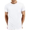 Men's Summer Comfortable Solid Color T-Shirt Short-Sleeved Pocket Round Neck Top