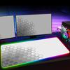 RGB Hexagon Gaming Mouse Pad XXL Antislip Rug Desk Mat Computer Accessories Office Geometric Mousepad Luminous Extended Game Mat