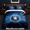 Дизайн Chelsea FC Постельное белье Комплект 1 пододеяльник + 2 наволочки Мягкое дышащее домашнее постельное белье