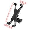 Durable Road Bicycle Mountain Bike Handlebar Mobile Phone Holder with 360 Degree Rotation Black