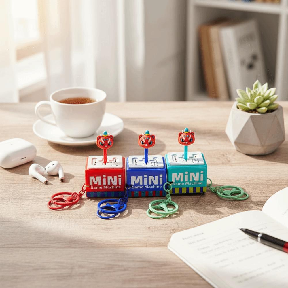 Game Keychain Shift Gears Voice Keychain Electronic Fingertip Button Key Ring Fun Gifts