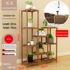 Multi-layer Solid Wood Succulent Flower Stand for Indoor Balcony or Living Room