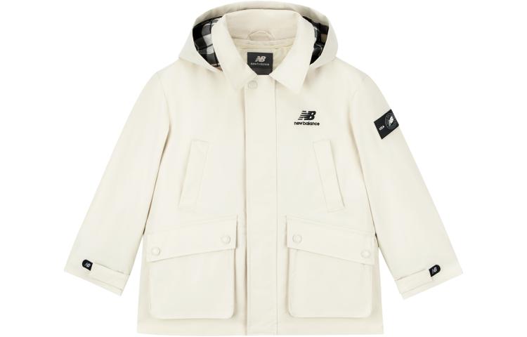 New Balance Стеганая куртка, цвет экрю, детская, 7AD37013-LBG