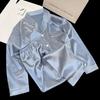 Solid Classic Elegant Fashion European and American Style Women's Homewear Spring Autumn Lounges Female Pajamas