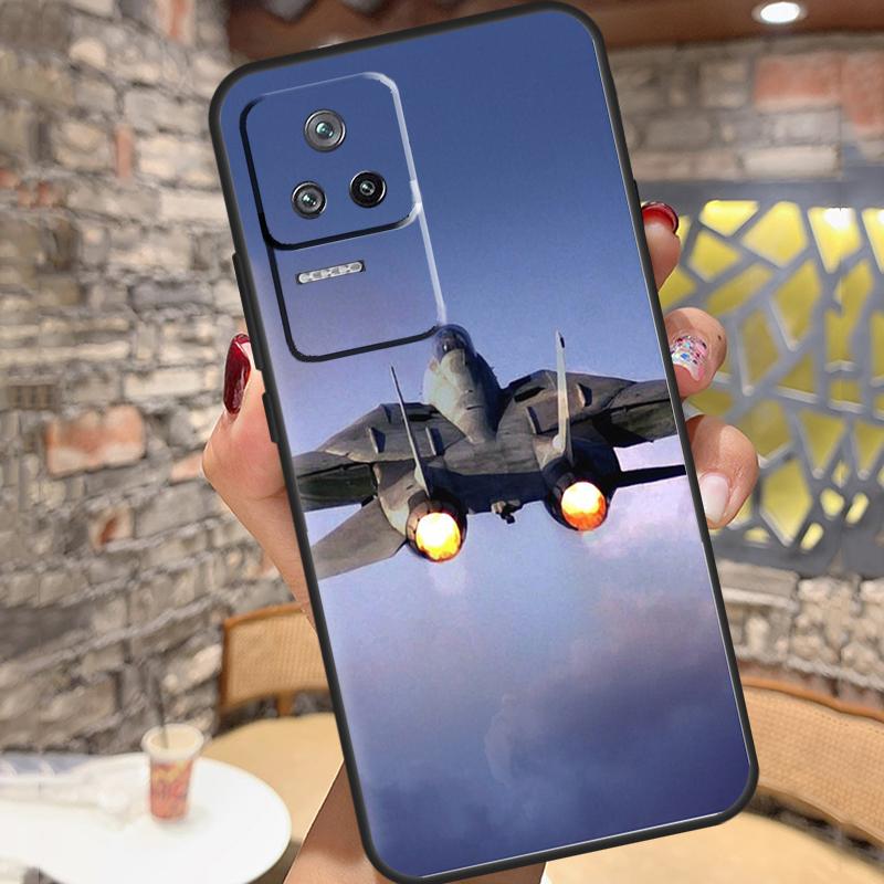 F14 Fighter Tomcat Case For Xiaomi 13 14 15 Ultra 11T 12T 13T 14T Pro POCO X7 Pro X3 X5 X6 M6 F5 F6 Pro Cover