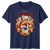 King Of Leaves Fox Autumn Leaves Seasons Unisexs Graphic TShirt