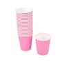 Gobelets En Carton - Set De 20 - Couleur Rose - Contenance 23 CL