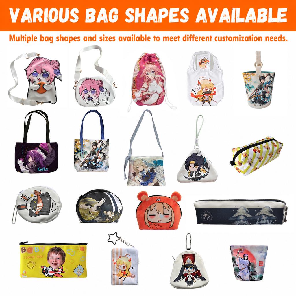 Custom Make up Bag Anime Pencil Case Pouch with Printed Pattern Cute Design School Back to School Christmas & Thanksgiving