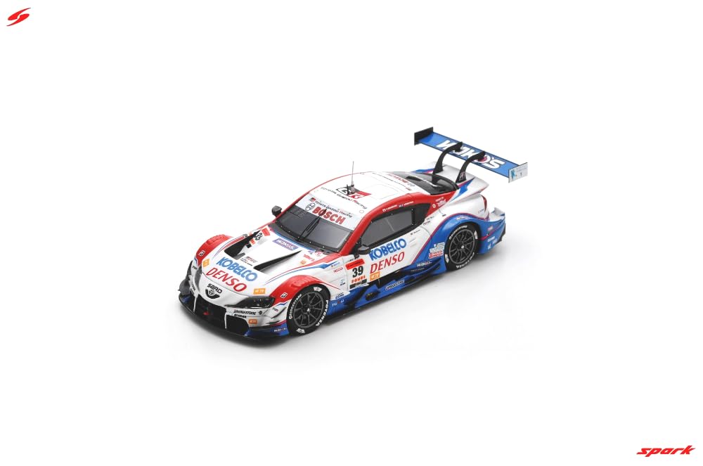 Spark TGR TEAM SARD DENSO KOBELCO SARD GR Supra Super GT GT500 2025 Юхи Фенестраз Готовая модель Отображение логотипов спонсоров Универсальная литая модель автомобиля
