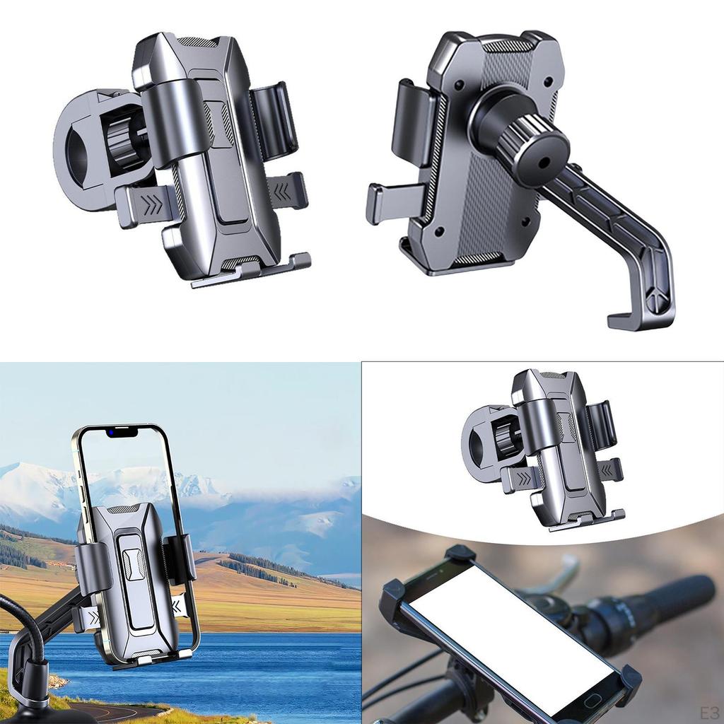 Аксессуары для крепления телефона на мотоцикл, регулируемый угол, противоударный, для электромотоцикла, простой в использовании, быстрый