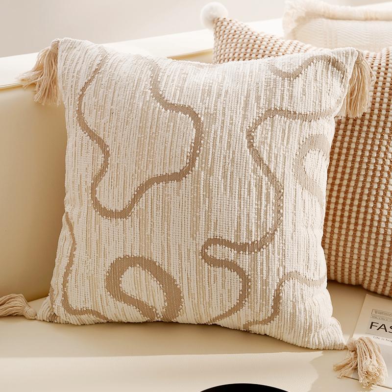 Brown Vintage Throw Pillow Sophisticated Sofa Throw Pillow Set Simple Bedside Cushion for Bedroom Decorative Throw Pillow