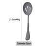 1Pc Serving Spoon Set Stainless Steel Hot Pot Spoon Colander for Dinner Household Public Dinnerware Slotted Spoon Kitchen Tableware