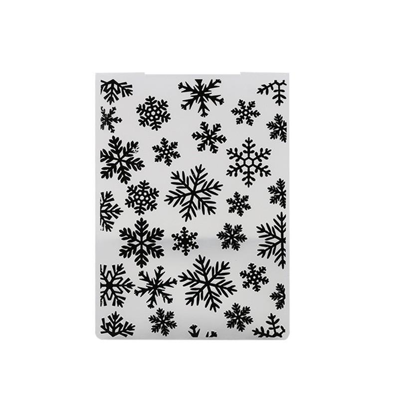 Aomily 10.5x14.5см 3D тиснение папка прозрачные тиснение пластиковые пластины дизайн для DIY бумага резка штампы скрапбукинг