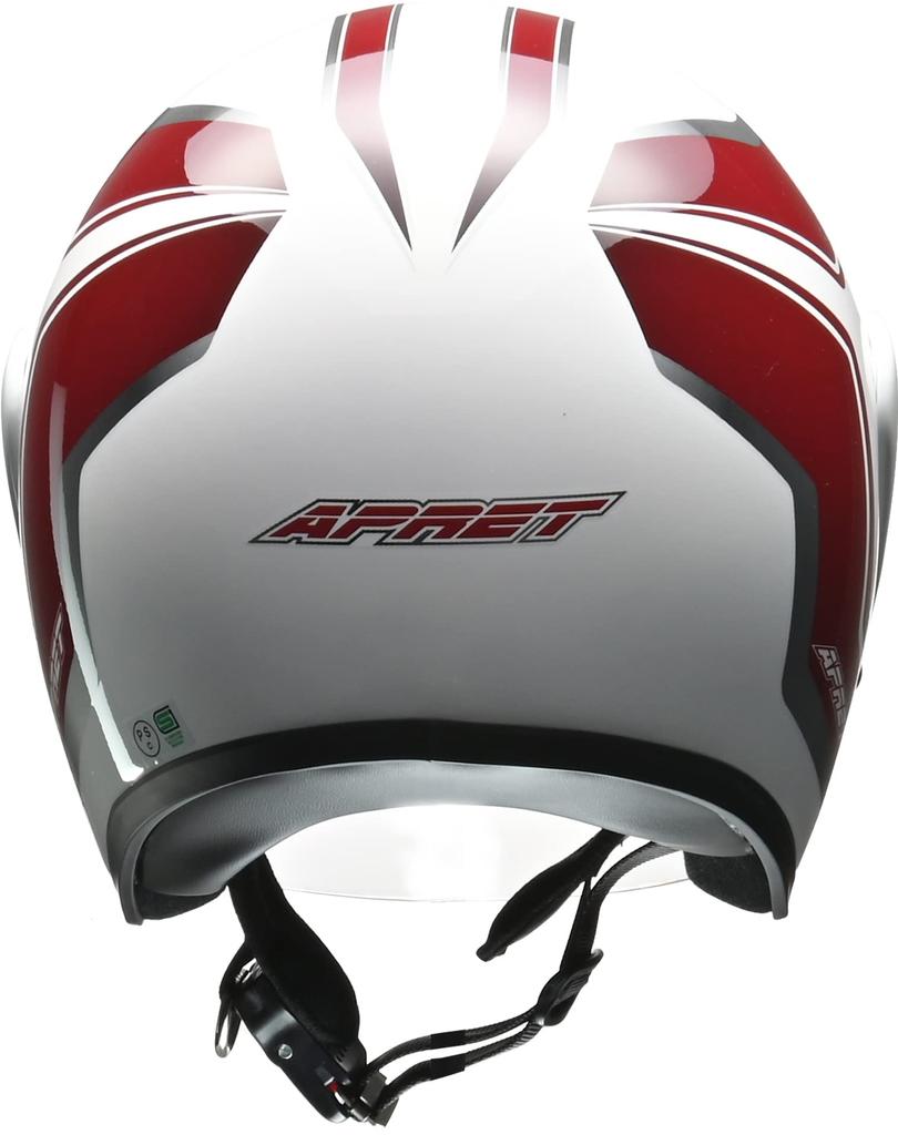 LEAD Motorcycle Jet Helmet APRET White Free Size Than (Less 57-60cm)