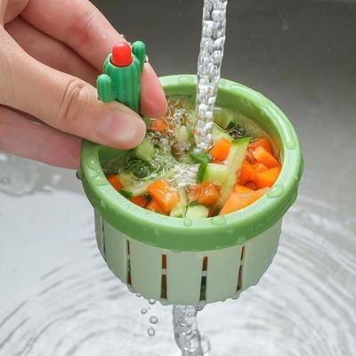 2 шт. сито для кухонной раковины, многофункциональное бытовое сито для кактуса, пресс-тип, автоматическая сливная сливная корзина для раковины