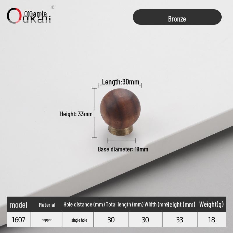 Красочная керамическая ручка для шкафов и ящиков - Круглая, одно отверстие