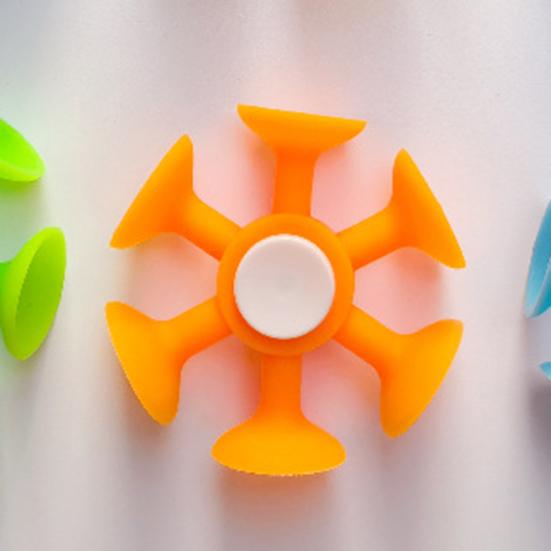EDC Fidget Spinner Присоска Вращающаяся Новинка Анти-деформация Привлекательная снятие стресса Неувядающая