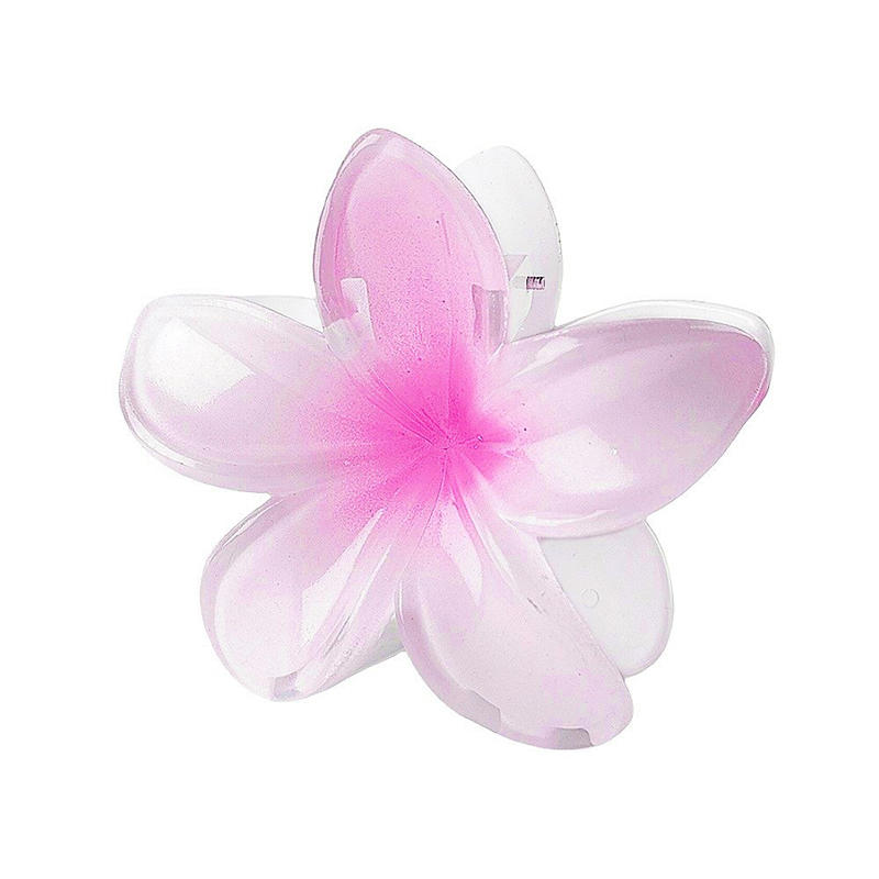 Independently packaged beach vacation egg flower claw clip hair accessory colorful flower hair claw plate hair ponytail top clip