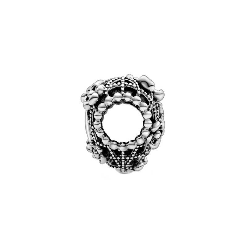 Pandora MOMENTS Beloved Mother Hollow Flower Heart-Shaped Jewelry Accessories Women's Silver 798892C00