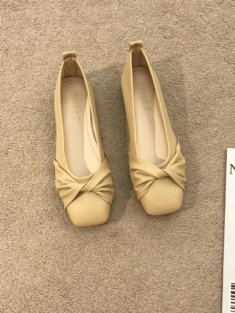 Fashion Gentle Soft Flat Oes Single Casual Women's Oes Andmother Versatile Flat Bot Rubber Outsole