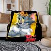 Tom and Jerry Blanket Flannel Throw Blanket for Sofa, Bed, Travel, Camping, Office