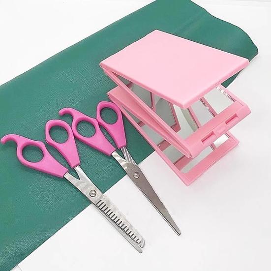 Складное зеркало для самостоятельной стрижки волос, вид сзади, в наличии, складное зеркало для макияжа, 4-стороннее плетение, парикмахерское, для укладки волос, ухода, ручное зеркало