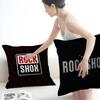 R-Rock-Shox Mountain Bike Personalized Pillow Dust Cover Bedroom Kids Party Decoration Pillowcase Birthday Children Gift