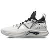 Li Ning Speed Team Повседневные Баскетбольные кроссовки с амортизацией, нескользящие, износостойкие, низкие, мужские, серебристо-белые ABPQ047-3