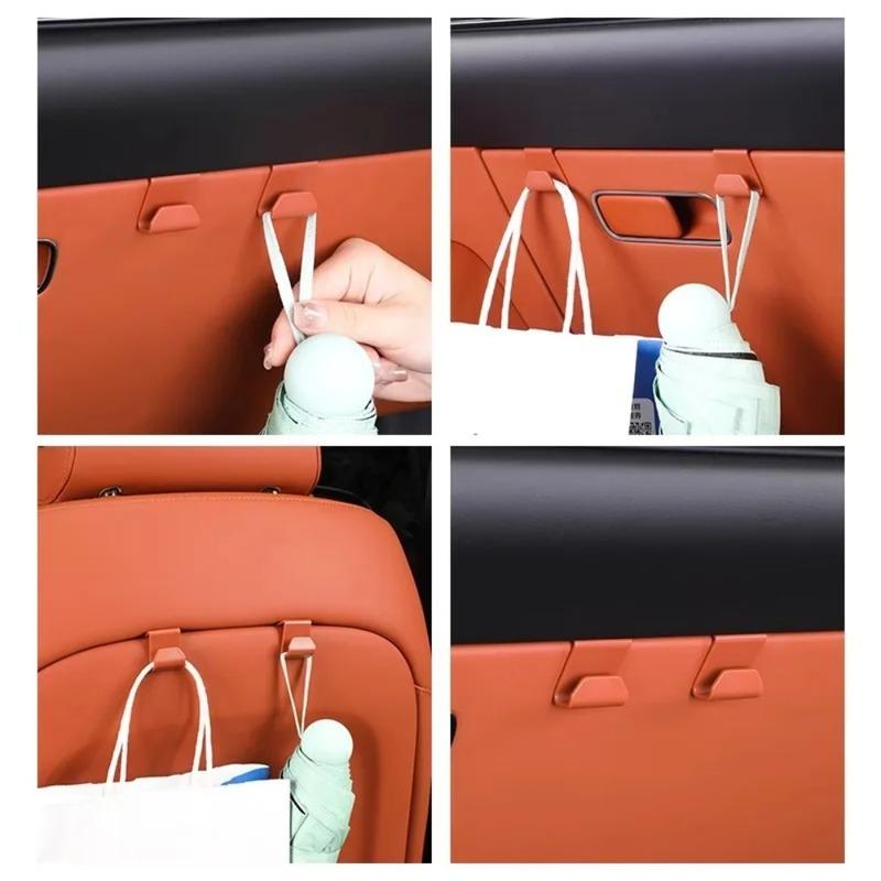 4pcs Car Front Passenger Hook Glove Box Multi-functional Automotive Storage Hook Interior Car Hook