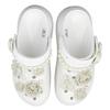 Crocs Crush Clog EIGHT% Gardenia Gift Bag Comfortable Romantic Hole Shoes Unisex White