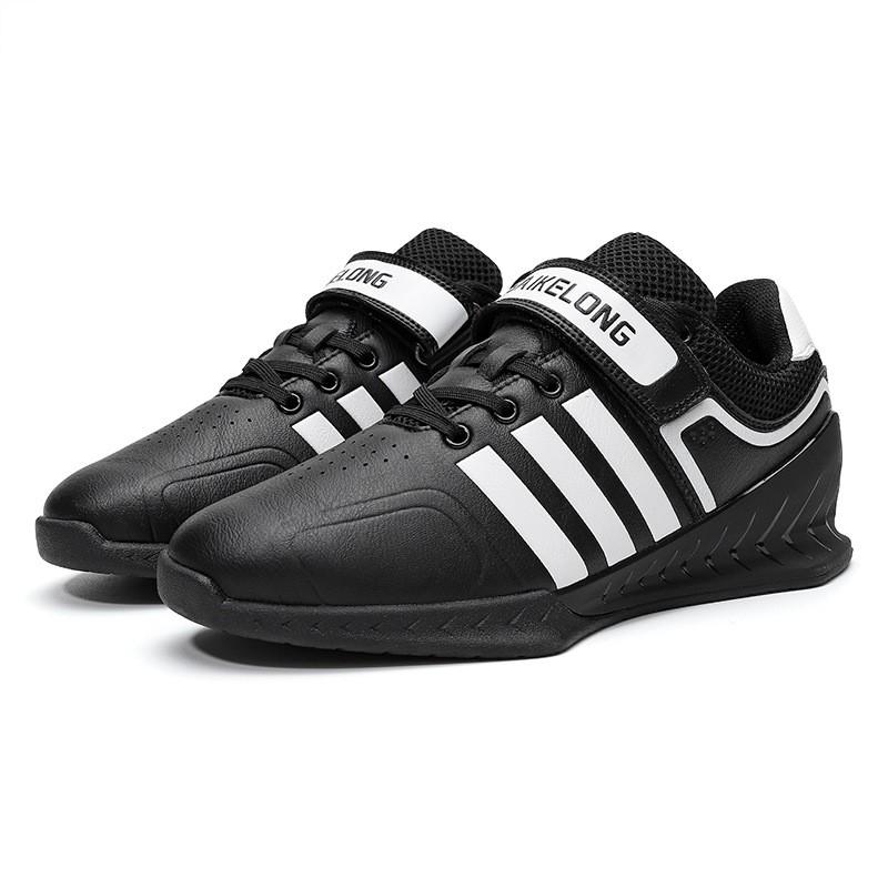 Unisex Weightlifting Shoes Squat Deadlift Clean Indoor Training Support Stability Non-Slip Rubber Sole